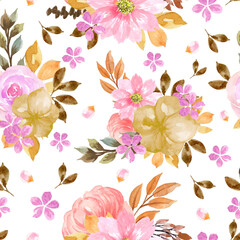 Fototapeta na wymiar Gorgeous colorful floral seamless pattern