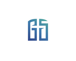 Obraz premium Initial letter GS logo design template