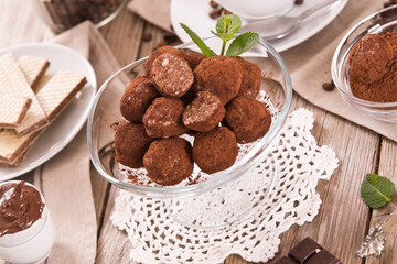 Chocolate truffles.