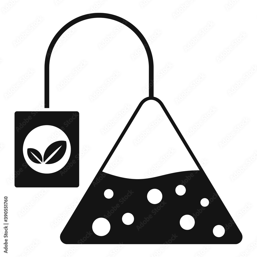 Wall mural tea pyramide icon. simple illustration of tea pyramide vector icon for web design isolated on white 