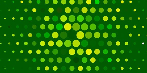 Light Green, Yellow vector texture with circles.