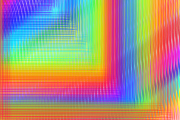 Obraz premium Patterns of overlapping multicolored lines, square frame corner