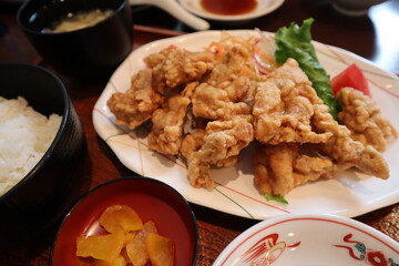 とり天定食