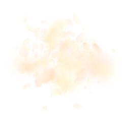 Yellow orange flower petals falling down. Mesmeric