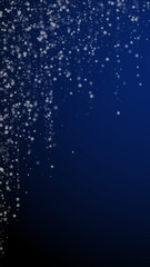 Beautiful snowfall Christmas background. Subtle fl