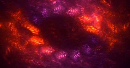 3D rendering abstract multicolor fractal light background