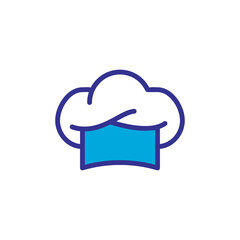 chef hat icon vector design trendy