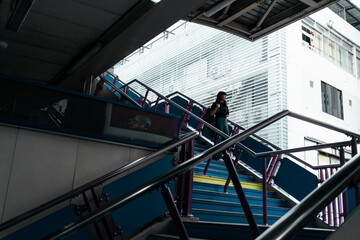 Thai woman travel in Bangkok.