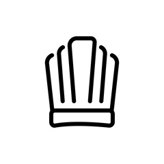 chef hat icon vector design trendy