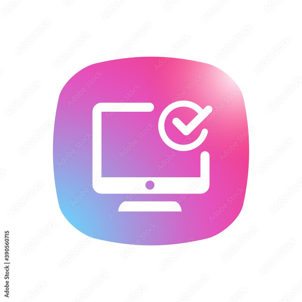 Poster System Check - Mobile App Icon