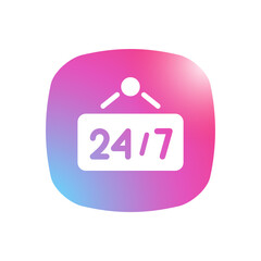 24/7 - Mobile App Icon