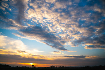 Fototapeta premium beautiful blue sky with clouds