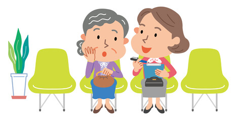 高齢者　フレイル健診　聞き取り　中年女性