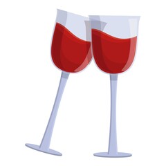 Party cheers icon. Cartoon of party cheers vector icon for web design isolated on white background