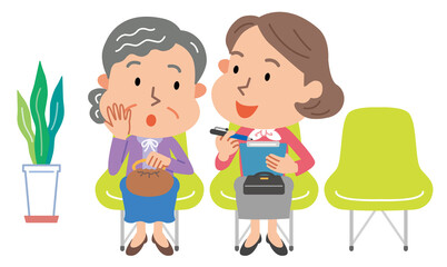 高齢者　フレイル健診　聞き取り　中年女性