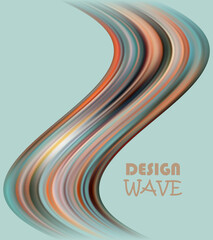 Modern colorful flow poster. Wave Liquid shape in blue color background. Art design for your design project.