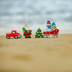 Hot Christmas. Warm New Year background, winter pattern.