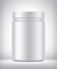 Bottle on background. Big size. Matt surface version. 