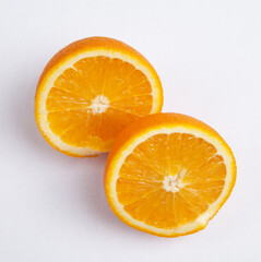 Orange isolated on white background.