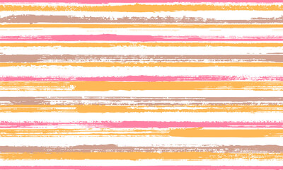 Watercolor hand drawn straight lines vector seamless pattern. Simple gift wrapping paper design. 