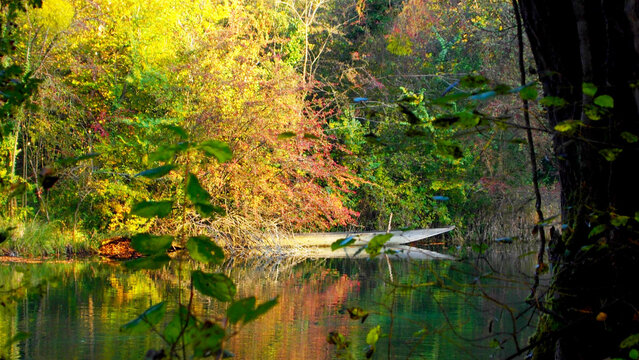 Burkheimer Blautopf mit Boot