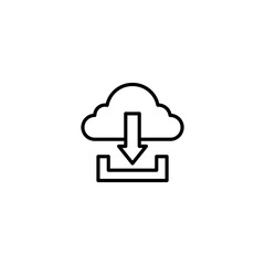 vector cloud icon