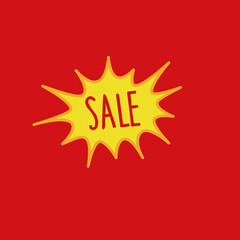 Speech bubble sticker with sale