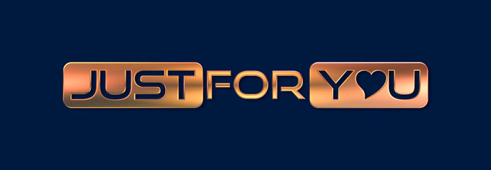 Just for you con sfondo colorato