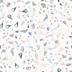 Terrazzo Texture Vector. Flooring Seamless Pattern