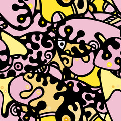 Obraz premium Hippy Print. 