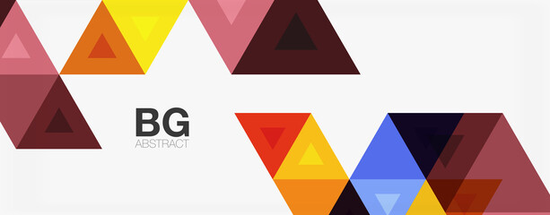 Mosaic triangle pattern abstract background for cover, banner, flyer and poster and other template