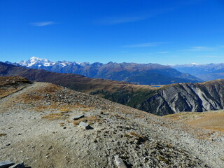 Wanderung über Tal, Wallis, Nanztal, Wanderung, wandern, bewegung, sport, outdoor, draussen, natur, abschalten, relax, panorama, alpen, berge