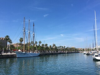 Fototapeta na wymiar Hafen Barcelona
