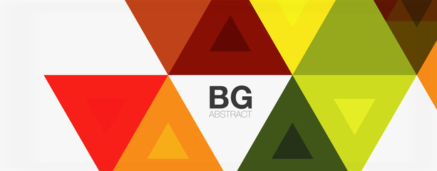 Mosaic triangle pattern abstract background for cover, banner, flyer and poster and other template