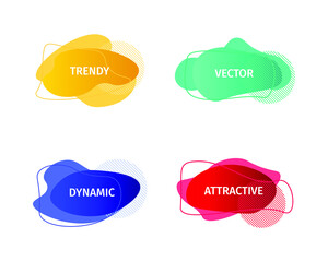 abstract trendy modern liquid decorative element for web or print template. brand identity or presentation background, banner, poster ornament