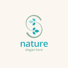 Tropical plant logo design