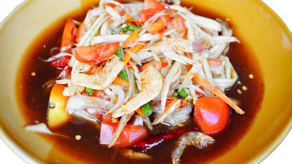 Somtum Papaya Salad with Fermented Fish