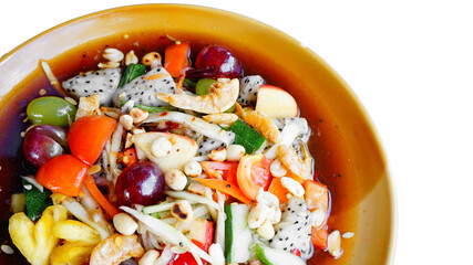 Somtum Mixed Fruit Papaya Salad