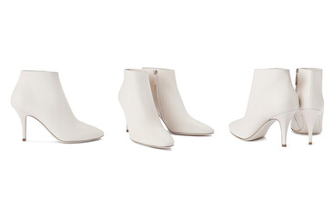 Women's white boots