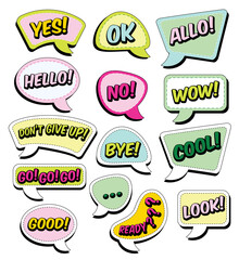 Color Funny cartoon superhero elements