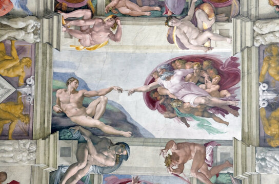 Adam Creation by Michelangelo