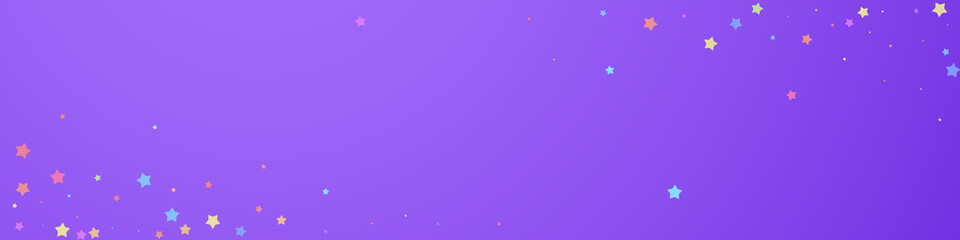 Festive vibrant confetti. Celebration stars. Color