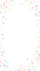 Festive magnetic confetti. Celebration stars. Colo