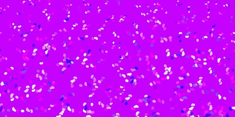 Light purple, pink vector backdrop with chaotic shapes.