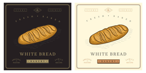 White Bread retro vintage illustration