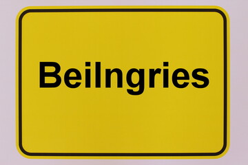 Grafische Darstellung des Ortseingangsschildes der Stadt Beilngries