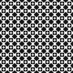 Fototapeta premium Abstract Cross Pattern Dots Logo generative computational art illustration