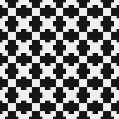 Fototapeta premium Abstract Cross Pattern Dots Logo generative computational art illustration