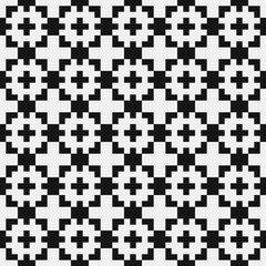 Fototapeta premium Abstract Cross Pattern Dots Logo generative computational art illustration