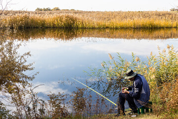 Fishing on the lake